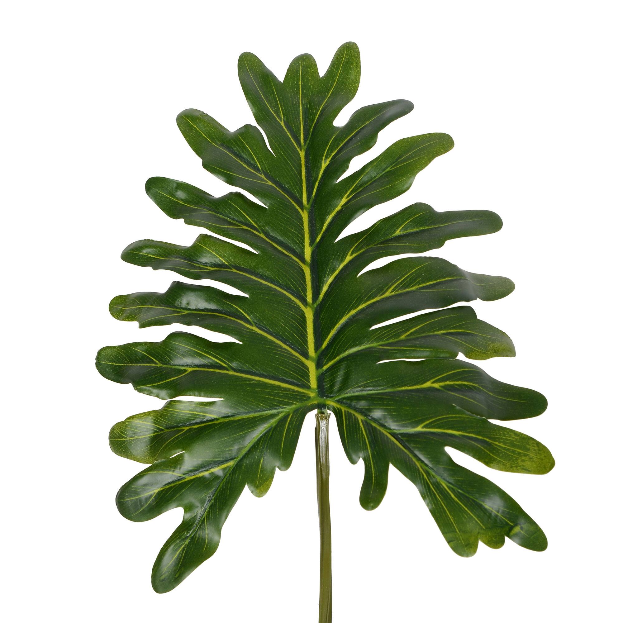 25" Artificial Potted Grand Philodendron Bush